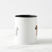 Twee honden mok (Midden)