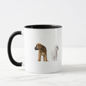 Twee honden mok (Links)