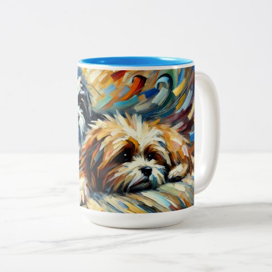 Twee Honden Mok (Voorkant rechts)