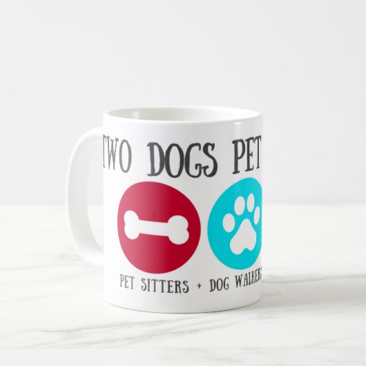 Twee Honden Mok v 2 (Voorkant links)