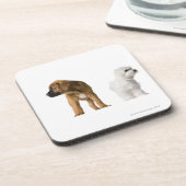 Twee honden onderzetter (Linkerzijde)