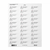 Twee Honden Puppy Liefde Retouradres Label (Full Sheet)