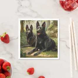Twee honden servet