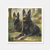 Twee honden servet (Voorkant)