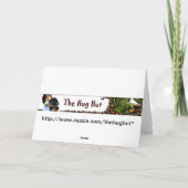 Twee Honden Snuggling, Dierenverlies Sympathie Kaart (Achterkant)