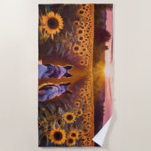 Twee hondenvriendjes strandlaken (Voorkant)