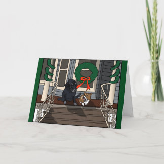 Twee hondjes op de veranda, Kaart