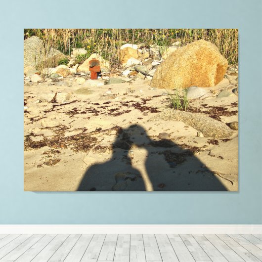 Twee hoofden zijn beter dan canvas afdruk (Insitu (Houten vloer))