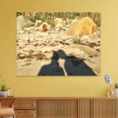 Twee hoofden zijn beter dan canvas afdruk (Insitu (Woonkamer))