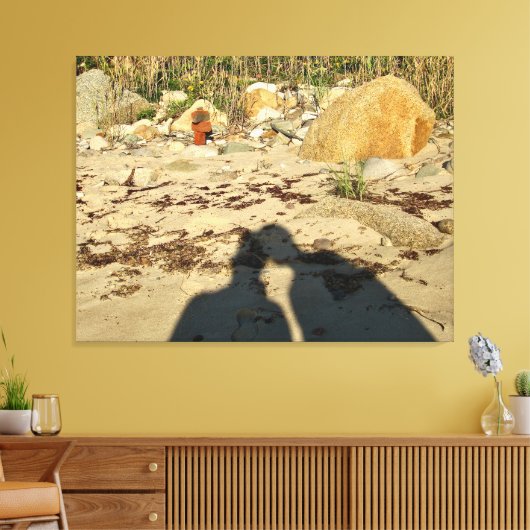 Twee hoofden zijn beter dan canvas afdruk (Insitu (Woonkamer))