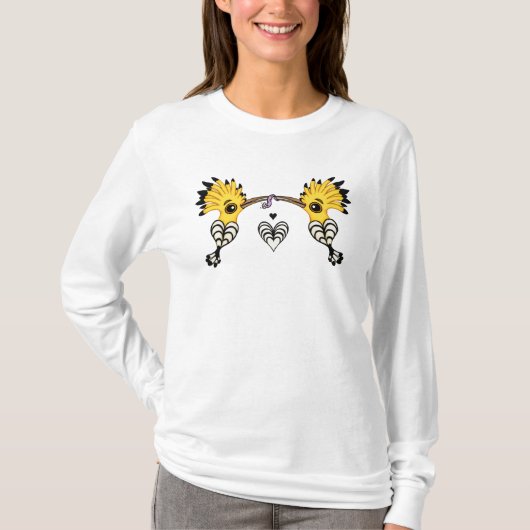Twee Hoopvogels en een Worm T-shirt (Voorkant)