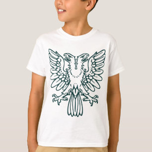 Twee hoorbare adelaars - donkergroen t-shirt