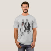 twee hoorn t-shirt (Voorkant volledig)