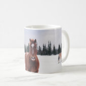 TWEE HORSES OP SNEE KOFFIEMOK (Voorkant rechts)