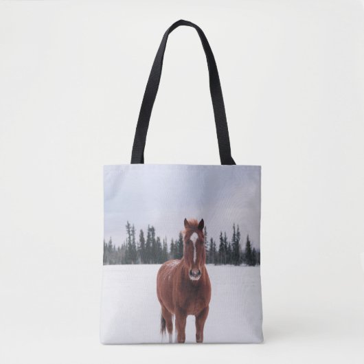 TWEE HORSES OP SNEE TOTE BAG (Voorkant)