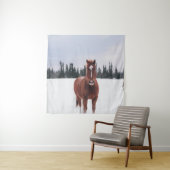 TWEE HORSES OP SNEE WANDKLEED (In situ)