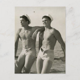 Twee hot Sailors Briefkaart