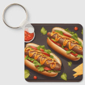 Twee hotdog sleutelhanger (Voorkant)