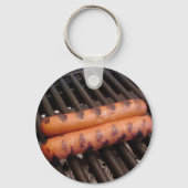 Twee hotdogs Grilling Sleutelhanger (Voorkant)
