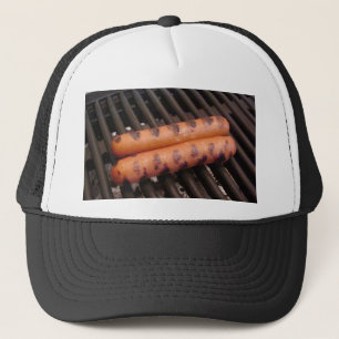 Twee hotdogs Grilling Trucker Pet