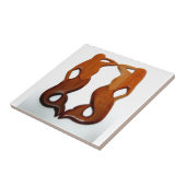 twee houtmermatten tegeltje (Zijkant)