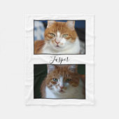 Twee huisdier foto fleece deken (Voorkant)