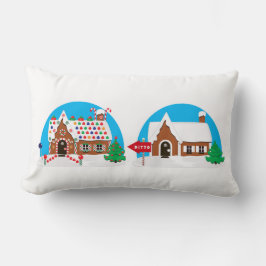 Twee huizen Eén gedecormeerd, één met Ditto-teken Kussen