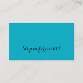 Twee huizen visitekaartje (Achterkant)