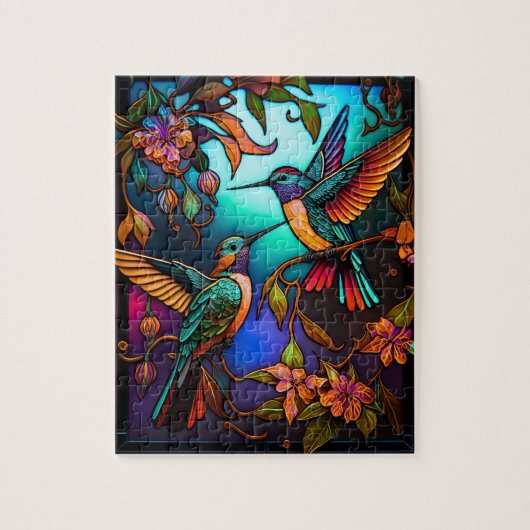 Twee Hummingvogels Legpuzzel (Verticaal)
