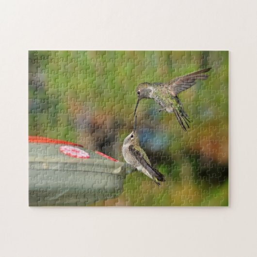 Twee Hummingvogels Legpuzzel (Horizontaal)