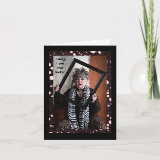 Twee humoristische uiterlijk: Trophy Wife of Troll Kaart (Voorkant)