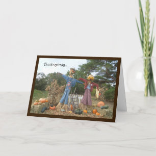 Twee Humoureuze Thanksgiving Kaart