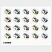 Twee Humu Humus Fish gepersonaliseerde Stickers (Vel)
