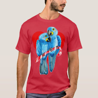Twee Hyacinth Macaw Parrots op snoepriet1 T-shirt