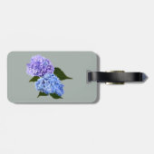 Twee Hydrangea Lavendel en Blauw Bagagelabel (Achterkant horizontaal)
