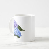 Twee Hydrangea Lavendel en Blauw Koffiemok (Voorkant links)
