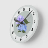 Twee Hydrangea Lavendel en Blauw Ronde Klok (Hoek)