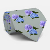Twee Hydrangea Lavendel en Blauw Stropdas (Opgerold)