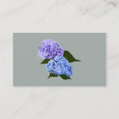 Twee Hydrangea Lavendel en Blauw Visitekaartje (Achterkant)