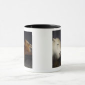 Twee IJslandse paarden Mok (Midden)