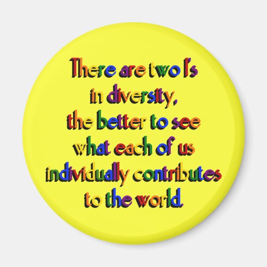 Twee ik zit in Diversity Magnet (Voorkant)