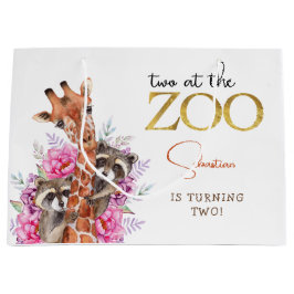 Twee in de dierentuin safari dieren kinderen verja groot cadeauzakje