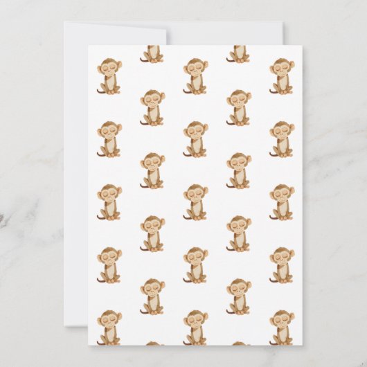 Twee in de dierentuin safari dieren kinderen verja kaart (Achterkant)