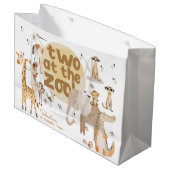 Twee in de dierentuin safari tweede dieren kindere groot cadeauzakje (Voorkant Gekanteld)