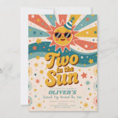 Twee in de Zon Zonneschijn 2e Verjaardag Kaart (Voorkant)