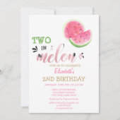 Twee in een meloen watermeloenen op de tweede verj kaart (Voorkant)