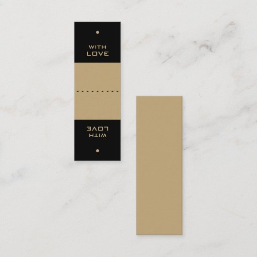 Twee in één stijlvolle mini-Labels Mini Visitekaartje (Voorkant / Achterkant)