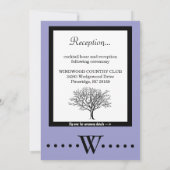 TWEE IN ÉÉN WEDING CEREMONY & ONTVANGSTINVITATIE KAART (Achterkant)