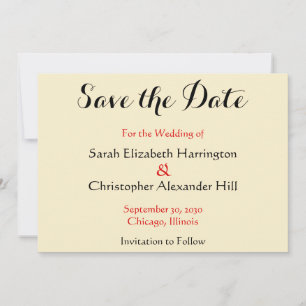 Twee in elkaar grijpende harten Save the Date Huwe
