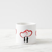 Twee in liefde espressiekop espresso kop (Voorkant)